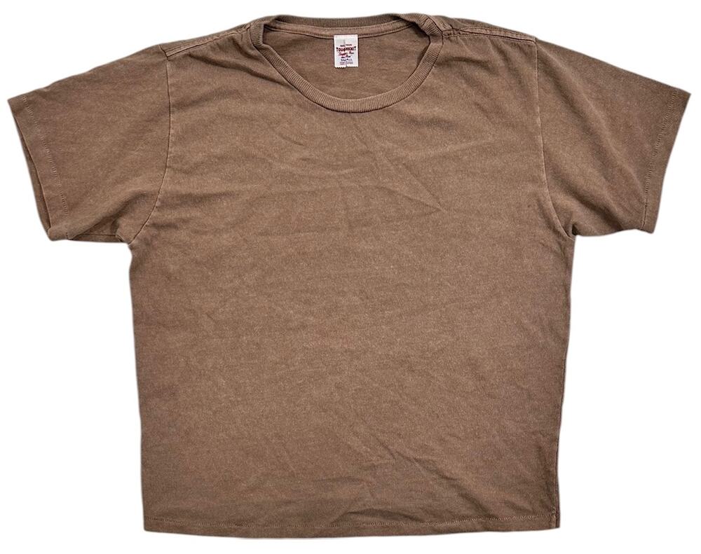 Buck Mason Women's T-Shirt Toughknit Easy Boyfriend Fit Tee in Clay Venice Wash
